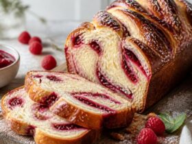 Raspberry Swirl Brioche Loaf Recipe