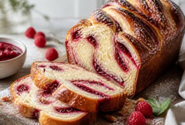 Raspberry Swirl Brioche Loaf Recipe