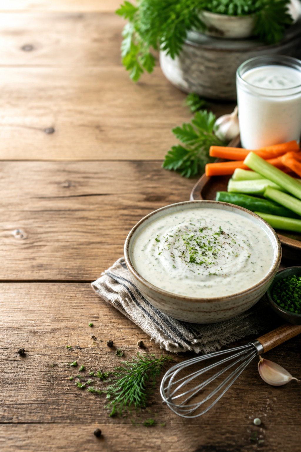 Saltgrass Steakhouse Ranch Dressing Recipe close-up, ready to serve