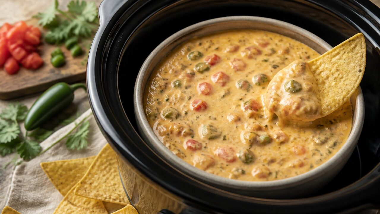 Slow Cooker Rotel Dip Recipe