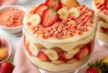 Strawberry Crunch Banana Pudding Recipe