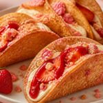 Strawberry Crunch Cheesecake Tacos Recipe