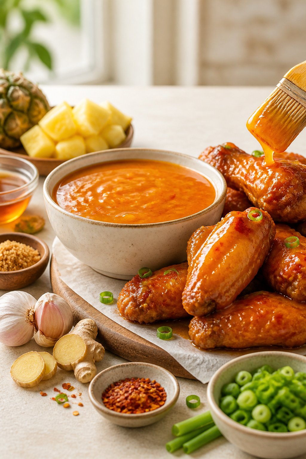 Wingstop Hawaiian Sauce Recipe close-up, ready to serve